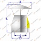Зонт Термо d=160 мм, D=220 мм, t=0,8 мм, нерж. 430/430
