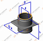 Крепление опорное Термо d=115 мм, D=200 мм, t=1 мм, нерж. 430