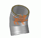 Отвод Термо 45º, d=140 мм, D=200 мм, t=0,5 мм, нерж. 321/430