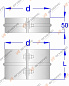 Хомут d=260 мм, t=0,5 мм, Оцинкованная сталь