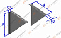 Косынки, t=1,5 мм, d=220 мм, A=320 мм. нерж. 430